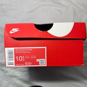Nike Air Max 270 PS Red Shoe Box